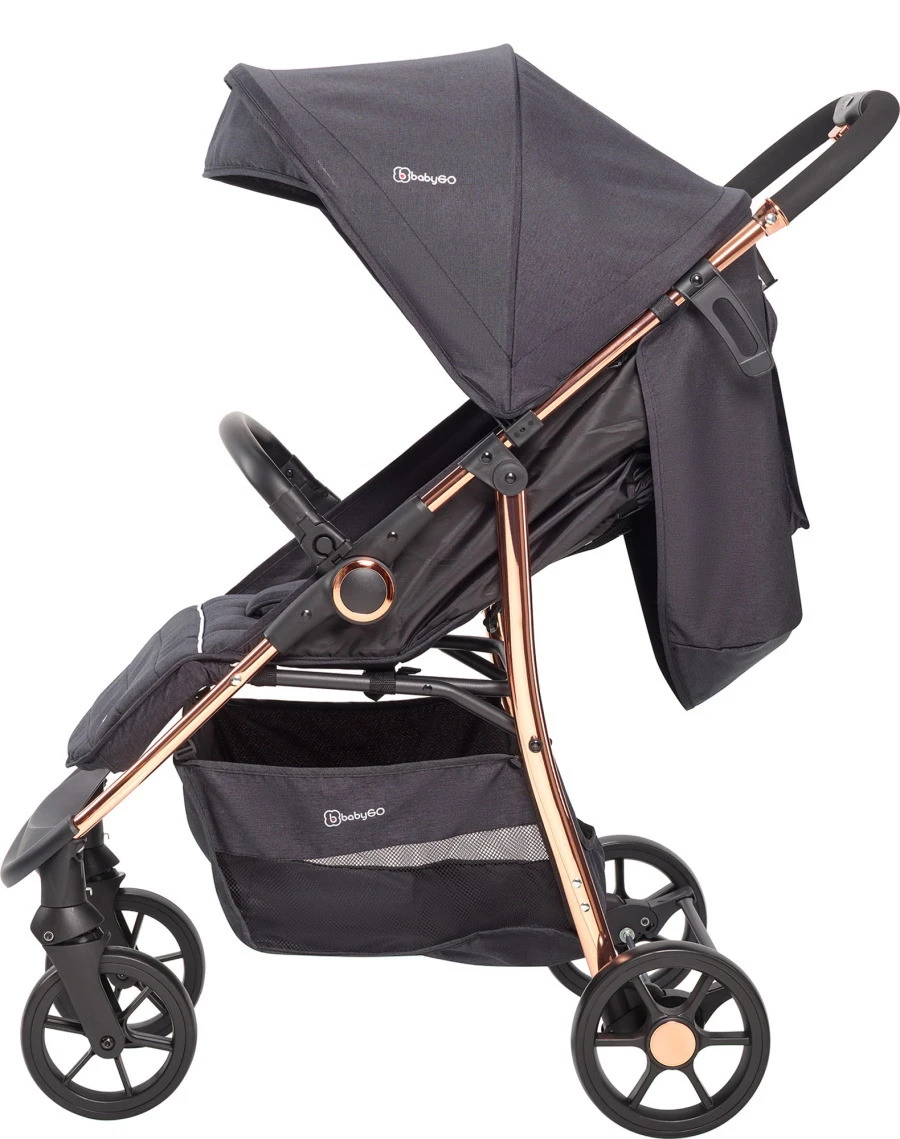 Babygo Style Black Rose 3-in-1 Kinderwagen Incl. Autostoel 6321 5 Babygo Style Black Rose 3-in-1 Kinderwagen Incl. Autostoel 6321 - Afbeelding 4