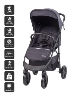 Babygo Style Black 3-in-1 Kinderwagen Incl. Autostoel 6323 -BabyGo Verkoopwinkel 6323 style3in1 black 4 babygo 2