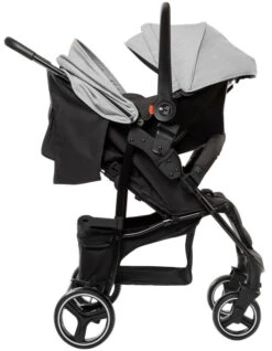 Babygo Basket Grey Melange Wandelwagen Incl. Autostoel 64012 -BabyGo Verkoopwinkel Babygo Basket Grey Melange Wandelwagen Incl. Autostoel 64012 1