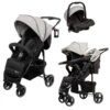 Babygo Basket Grey Melange Wandelwagen Incl. Autostoel 64012 -BabyGo Verkoopwinkel Babygo Basket Grey Melange Wandelwagen Incl. Autostoel 64012
