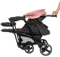 Babygo Basket Pink Melange Wandelwagen 6403 -BabyGo Verkoopwinkel Babygo Basket Pink Melange Wandelwagen 6403 3