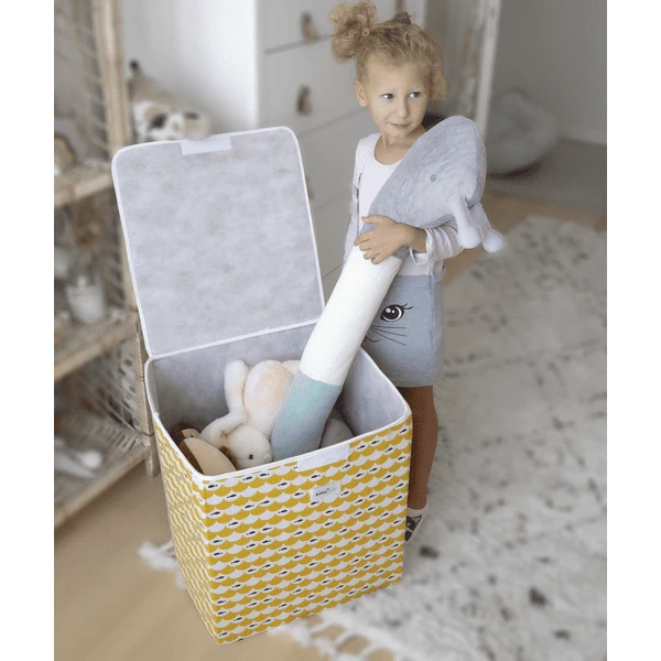 BabyGO - Opbergdoos Geel 4 BabyGO - Opbergdoos Geel - Afbeelding 2