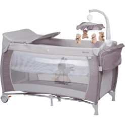 BabyGO Reisbed Sleeper Deluxe Beige