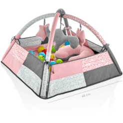 BabyGO - Speelmat Met Ballen Roze -BabyGo Verkoopwinkel babygo speelmat met ballen roze a412142 2