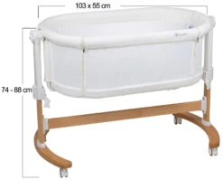 Babygo Amila Beige Creme Wieg Aan Bed 4151 -BabyGo Verkoopwinkel babygo amila beige creme wieg aan bed 4151 5
