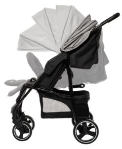 Babygo Basket Dark Grey Melange Wandelwagen Incl. Autostoel 64011 -BabyGo Verkoopwinkel babygo basket dark grey melange wandelwagen 6401 2