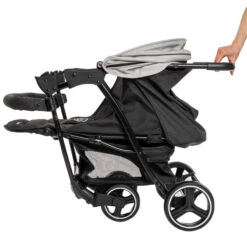 Babygo Basket Dark Grey Melange Wandelwagen Incl. Autostoel 64011 -BabyGo Verkoopwinkel babygo basket dark grey melange wandelwagen 6401 3