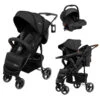 Babygo Basket Dark Grey Melange Wandelwagen Incl. Autostoel 64011 2 Babygo Basket Dark Grey Melange Wandelwagen Incl. Autostoel 64011 -BabyGo Verkoopwinkel babygo basket dark grey melange wandelwagen incl. autostoel 64011