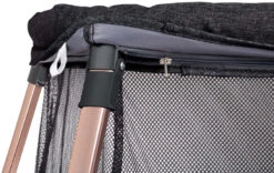 Babygo Dreams II Zwart/Rosegoud Campingbedje Incl. Bodemverhoger 4705 -BabyGo Verkoopwinkel babygo dreams ii zwart goud campingbedje incl. bodemverhoger 4705 4