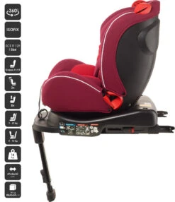 Babygo Fixleg Red Isofix 360° Autostoel 0-25 Kg 2703 -BabyGo Verkoopwinkel babygo fixleg red isofix 360 autostoel 0 25 kg 2703.7