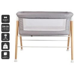 Babygo Goodnight Grey Wieg 4361 15 Babygo Goodnight Grey Wieg 4361 -BabyGo Verkoopwinkel babygo goodnight grey wieg aan bed 1