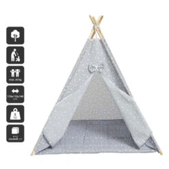 Babygo Grey Little Tippi Tent 9551 -BabyGo Verkoopwinkel babygo grey little tippi tent 9551 2