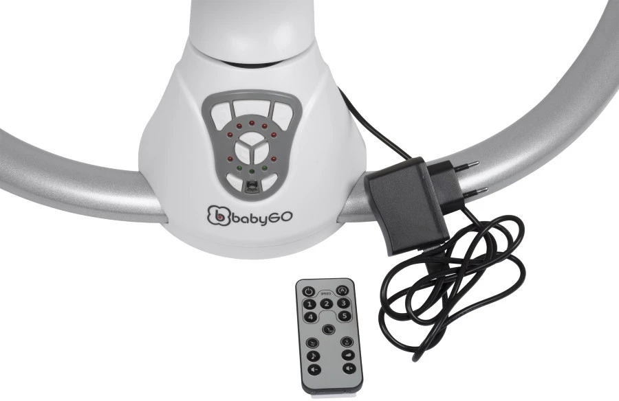 Babygo Homey Set Grey Babyschommel En Kinderstoel 19022 14 Babygo Homey Set Grey Babyschommel En Kinderstoel 19022 - Afbeelding 12