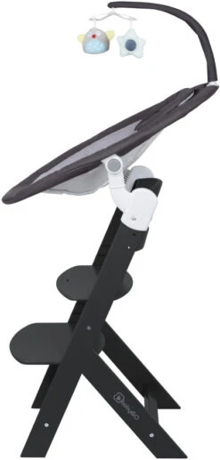 Babygo Homey Set Black Babyschommel En Kinderstoel 19013 -BabyGo Verkoopwinkel babygo homey set dark greyblack babyschommel en kinderstoel 19013 4