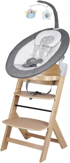 Babygo Homey Set Grey/Nature Babyschommel En Kinderstoel 19021 17 Babygo Homey Set Grey/Nature Babyschommel En Kinderstoel 19021 -BabyGo Verkoopwinkel babygo homey set greynature babyschommel en kinderstoel 19021 2 1