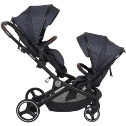 Babygo Twinner Grey Tandem Duowagen Incl. 2 Autostoelen -BabyGo Verkoopwinkel babygo twinner tandem duowagen 11 2 1
