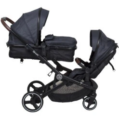 Babygo Twinner Grey Tandem Duowagen Incl. 2 Autostoelen -BabyGo Verkoopwinkel babygo twinner tandem duowagen 16 2 2