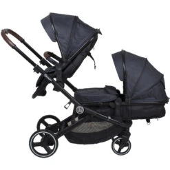 Babygo Twinner Blue Tandem Duowagen Incl. 2 Autostoelen -BabyGo Verkoopwinkel babygo twinner tandem duowagen 17 2