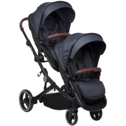 Babygo Twinner Blue Tandem Duowagen Incl. 2 Autostoelen -BabyGo Verkoopwinkel babygo twinner tandem duowagen 19 2