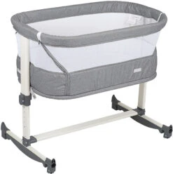Babygo Vivaldi Grey Wieg Aan Bed 4651