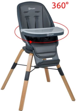 Babygo Carou 360º Grey Kinderstoel 5751 -BabyGo Verkoopwinkel carou babygo 360 grey